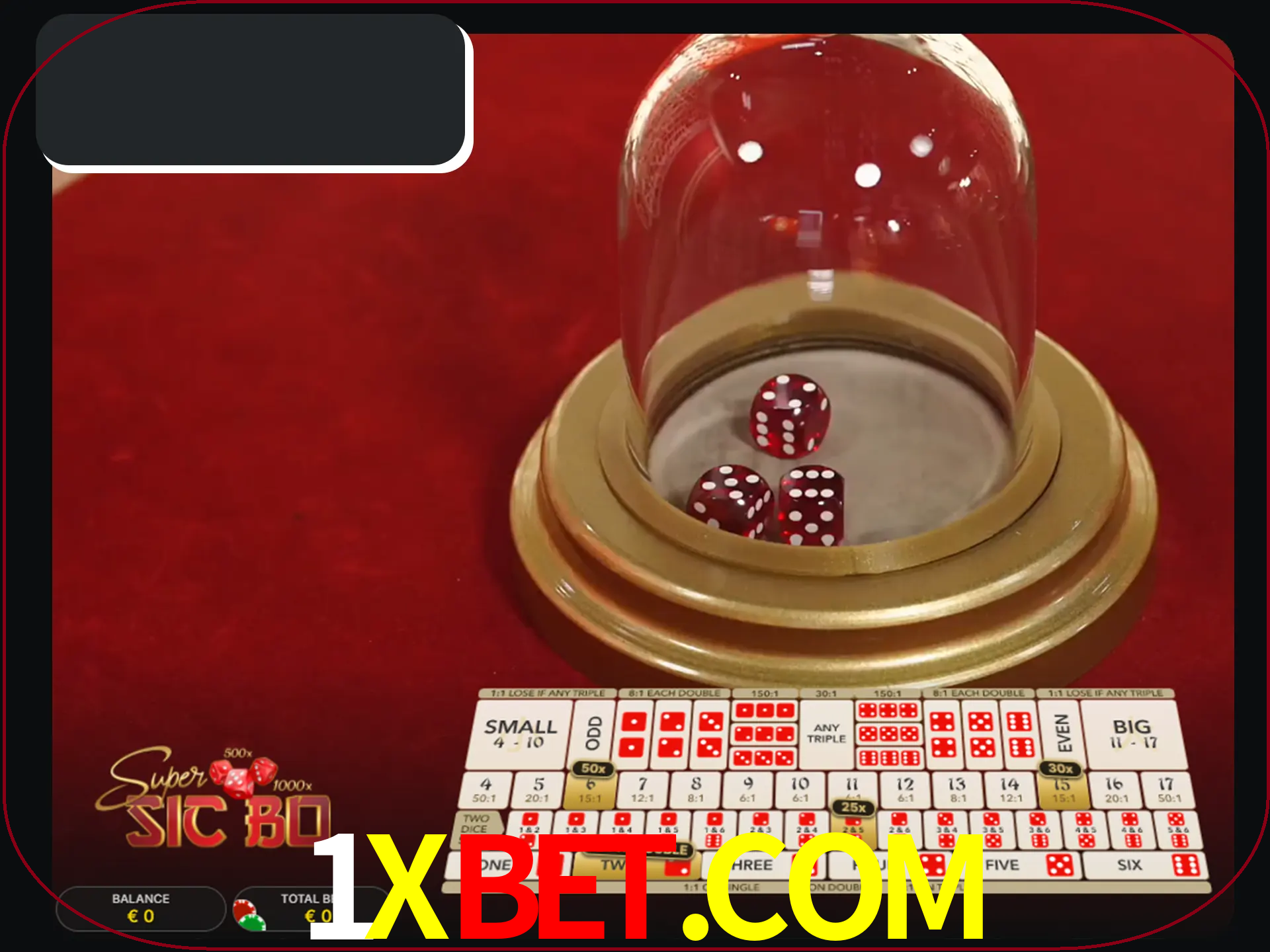 Deixe os dados ao seu lado nos jogos da Sic Bo.