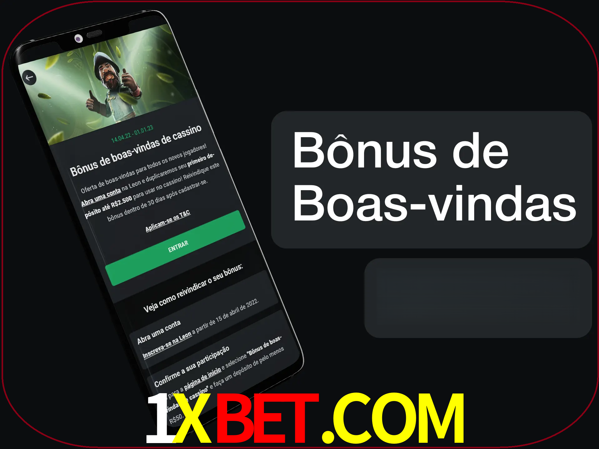 Não se esqueça de usar o bônus de boas-vindas.